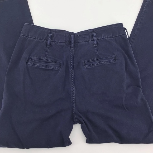 Pilcro The Letterpress Wide Leg Blue Pants Exposed Buttons Size 26 - Picture 12 of 15